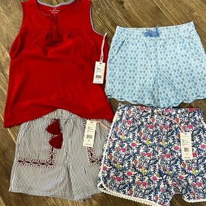 New  vineyard vines girls clothes. Shorts all medium 10/12 and shirt large 14.